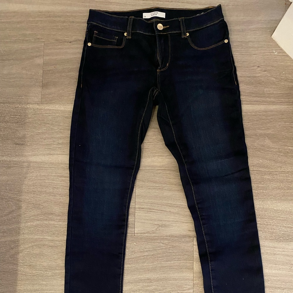 Dynamite dark wash mid-rise denim skinny jeans
